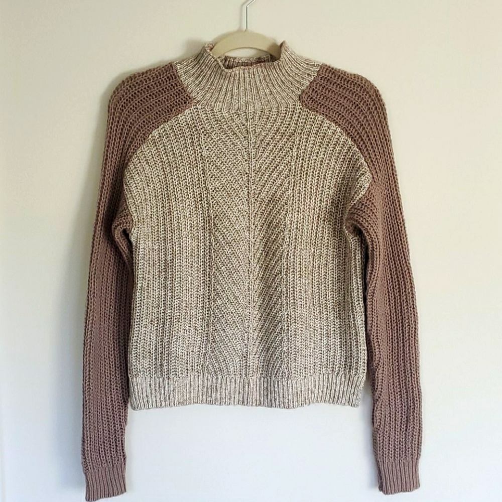 Two tone cozy Sweater